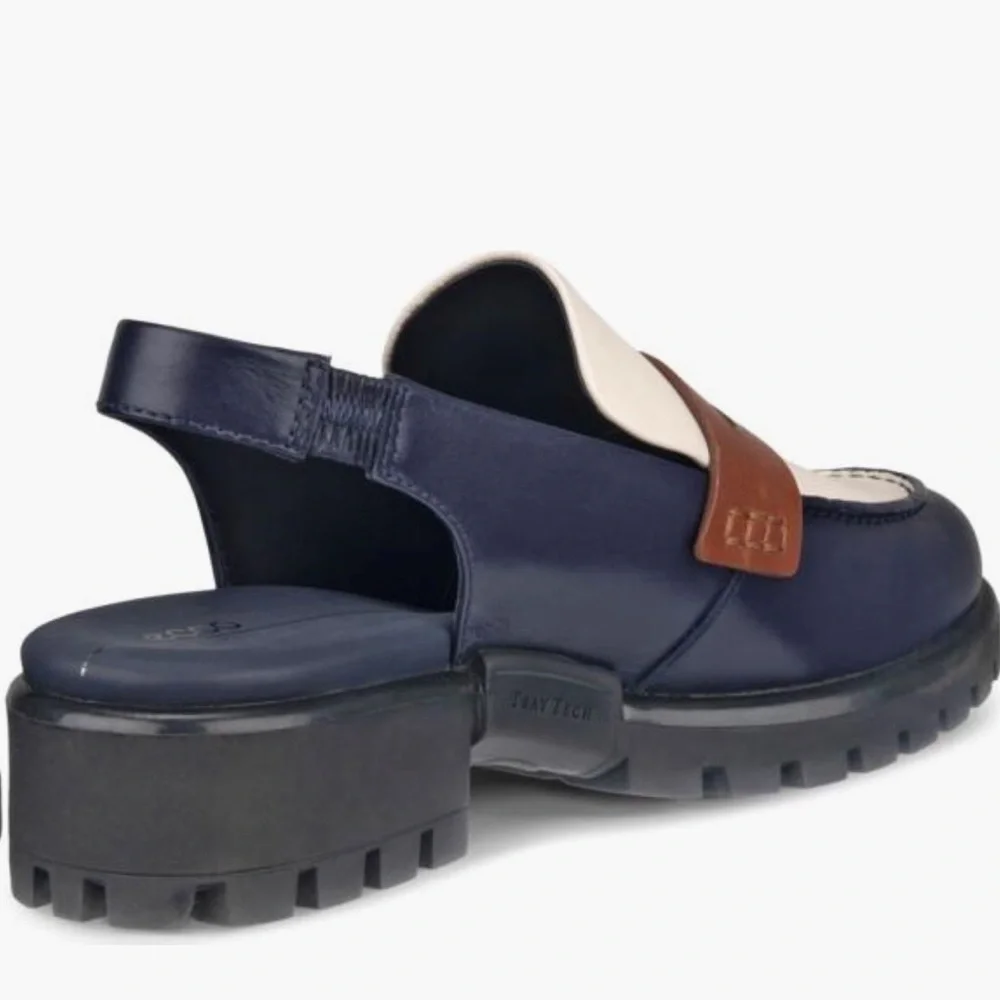 NWT ECCO Modtray Water Resistant Slingback Penny Loafer Sz 37 ( US 6-6,5) - Picture 2 of 12